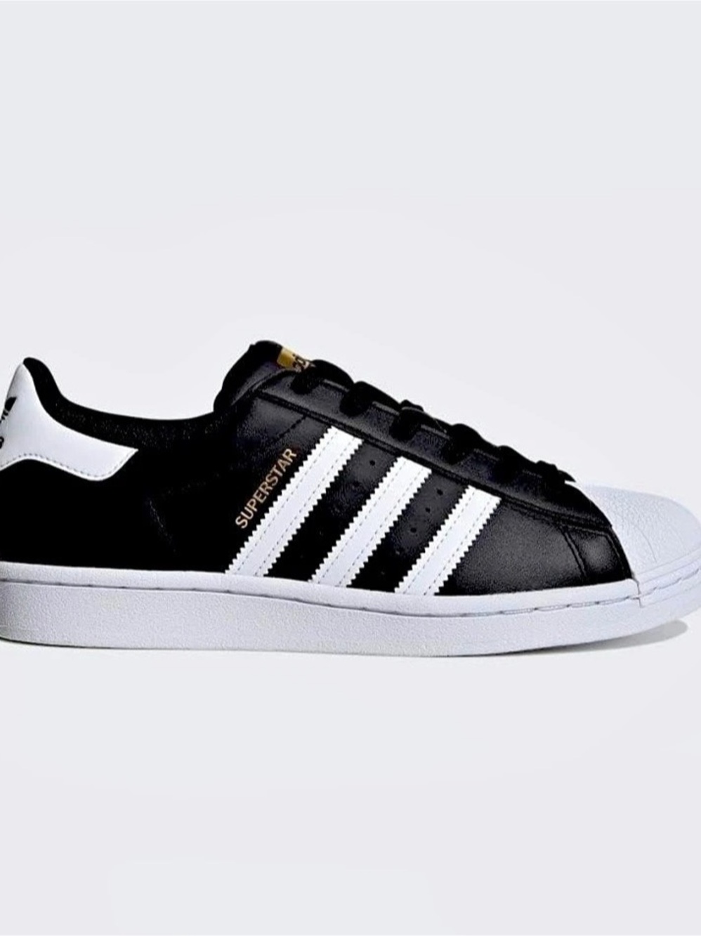 New! Never worn adidas Superstar Black & White Sneakers Like New